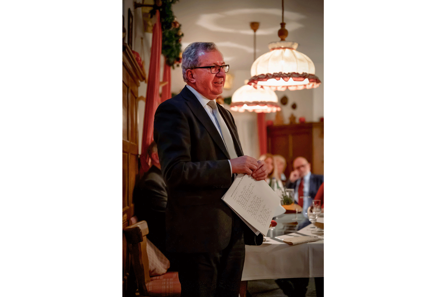 Pfarrer Konitzer hält eindrucksvolle Andacht