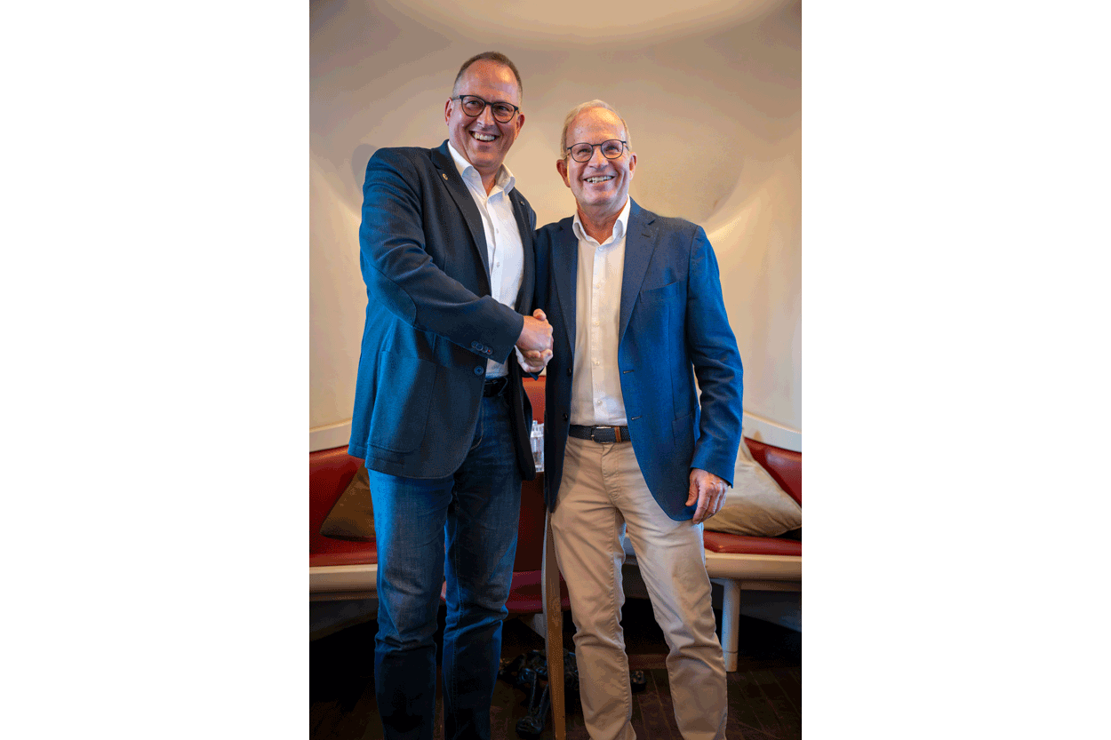 Der neue und der scheidende Präsident
